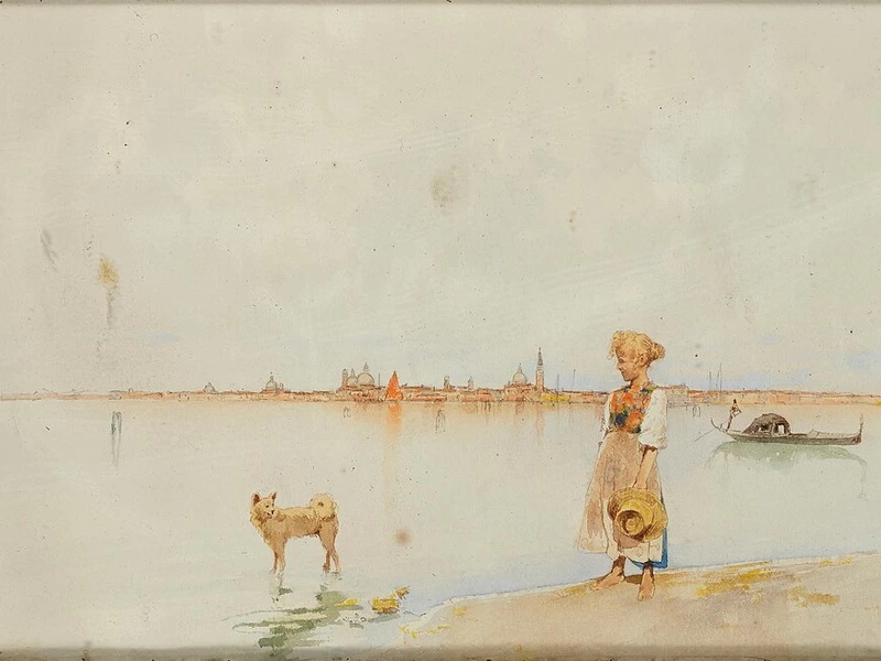 1856-Raffaele Mainella - Venezia, al Lido